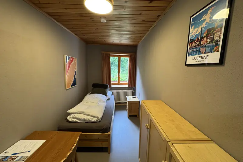 The Luzern room: a single room on the second floor.